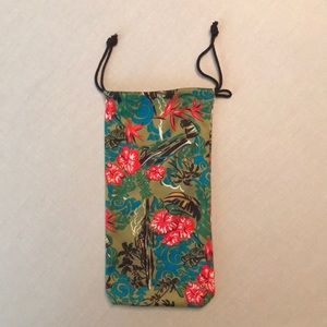 Colorful Maui Jim Hawaiian Print microfiber bag - vintage - EUC